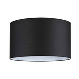 PANTALLA DECORATIVA PARA LÁMPARA 40DIAM 25ALT HUACHA IMPORTADA COLOR NEGRO