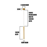 LÁMPARA COLGANTE SUPER SLIM LED JAMILA 5W TRICOLOR
