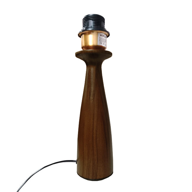 LÁMPARA DE MESA DE MADERA ANTHUANE + FOCO LED 12W LUZ CÁLIDA