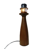 LÁMPARA DE MESA DE MADERA ANTHUANE + FOCO LED 12W LUZ CÁLIDA