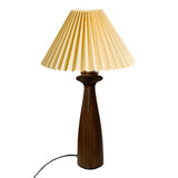 LÁMPARA DE MESA DE MADERA ANTHUANE + FOCO LED 12W LUZ CÁLIDA