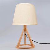 LÁMPARA DE MESA DE MADERA TRÍPODE MARINA + FOCO LED 12W LUZ CÁLIDA