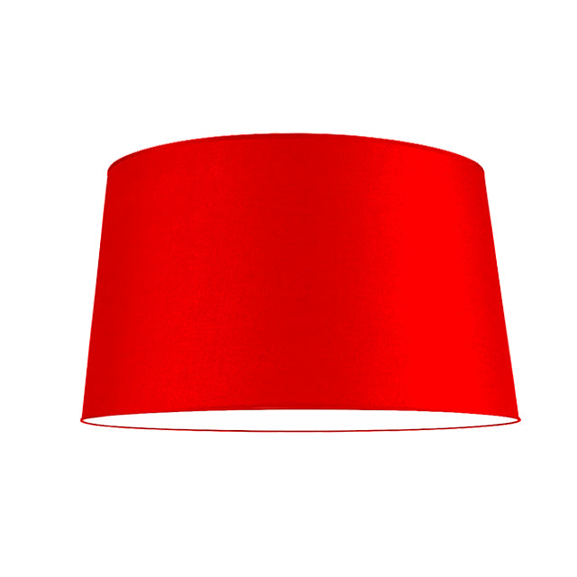 PANTALLA DECORATIVA CÓNICA 45DIAM X 35DIAM X 25ALT HUACHA IMPORTADA COLOR  ROJO