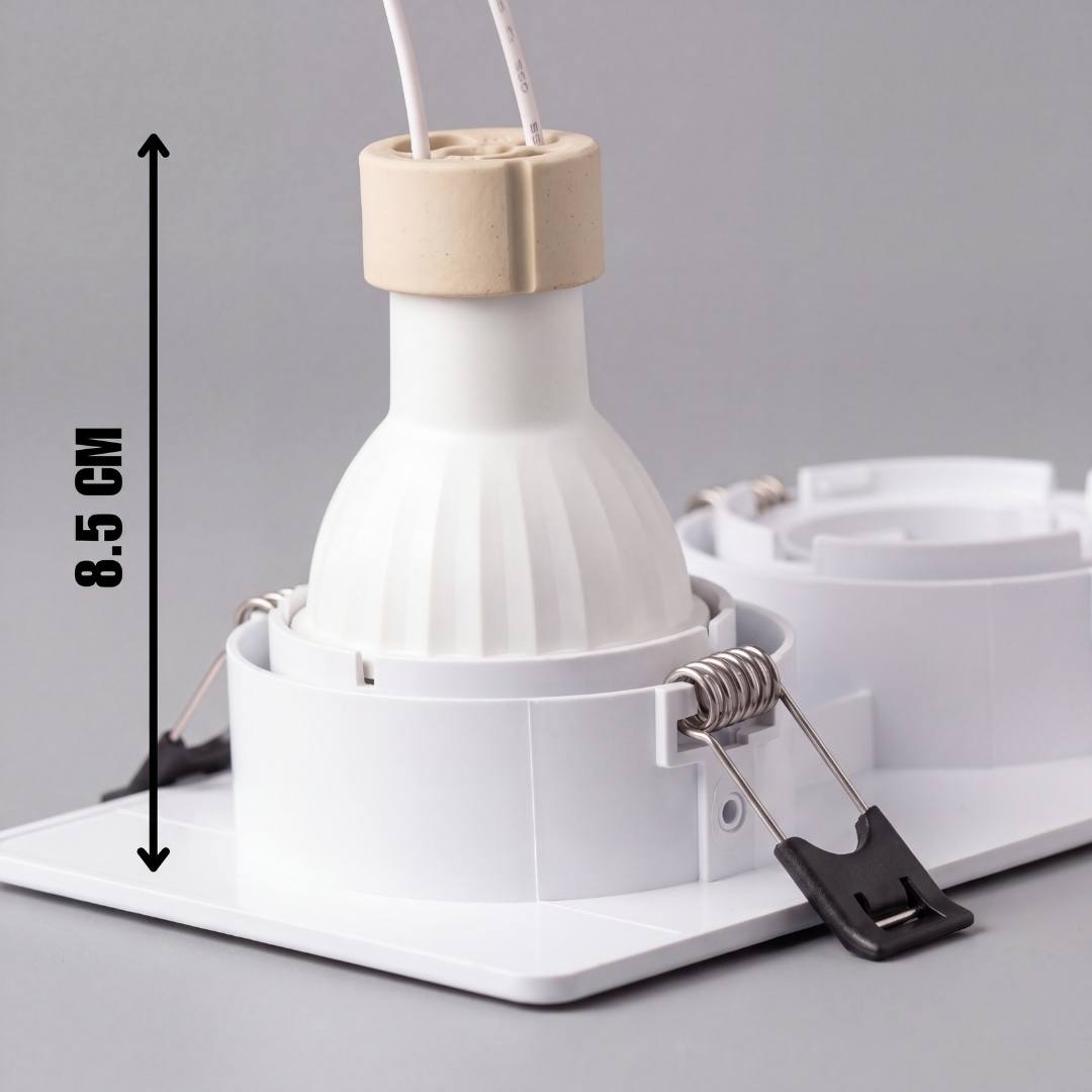 SPOT EMPOTRABLE CARDÁNICA 3 LUCES ORIENTABLE LEA WHITE GU10/GU5.3 - SIN DICROICO