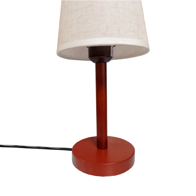 LÁMPARA DE MESA LINEAL HANNA + FOCO LED TRANSPARENTE A60 4W LUZ CÁLIDA