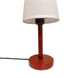 LÁMPARA DE MESA LINEAL HANNA + FOCO LED TRANSPARENTE A60 4W LUZ CÁLIDA