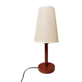 LÁMPARA DE MESA LINEAL HANNA + FOCO LED TRANSPARENTE A60 4W LUZ CÁLIDA