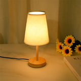 LÁMPARA DE MESA DE MADERA XIMENA WHITE AND WOOD - SIN FOCO