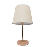 LÁMPARA DE MESA LINEAL FARITZA GOLD + FOCO LED 12W LUZ CÁLIDA