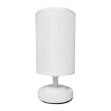 LÁMPARA DE MESA LINEAL ANGELA + FOCO LED TRANSPARENTE A60 4W LUZ CÁLIDA