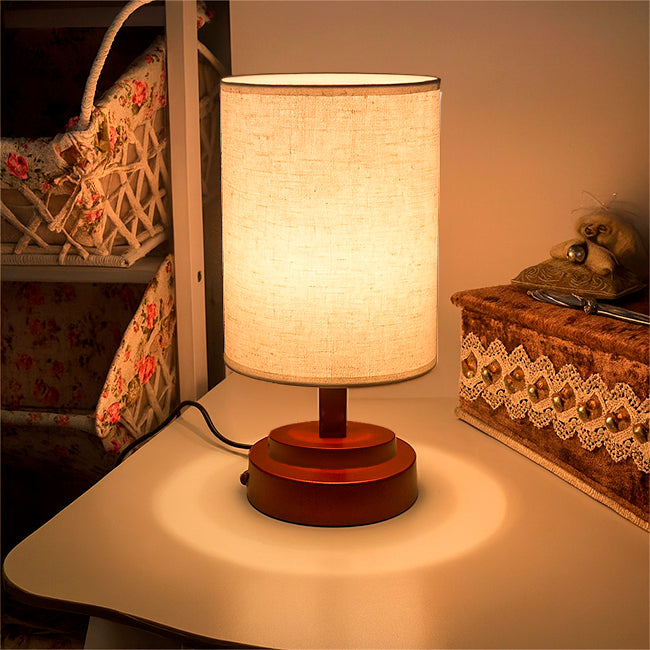 LÁMPARA DE MESA LINEAL MAHIA BROWN - SIN FOCO