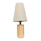 LÁMPARA DE MESA DE MADERA NEMESIS + FOCO LED 12W LUZ CÁLIDA