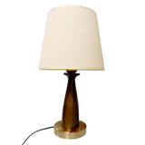 LÁMPARA DE MESA DE MADERA VENUS + FOCO LED 12W LUZ CÁLIDA