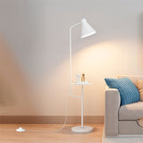 LÁMPARA DE PIE SCANDI TABLE WHITE CON MESA AUXILIAR - SIN FOCO