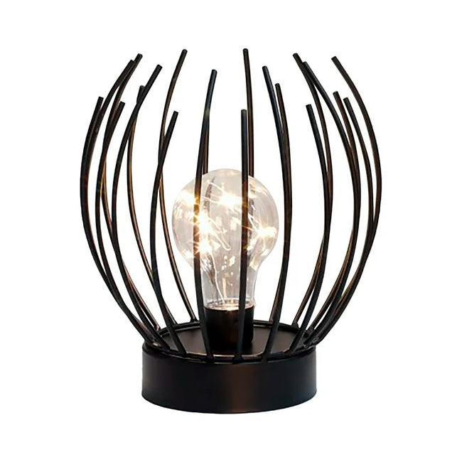 LÁMPARA DE MESA ORIANA BLACK - SIN FOCO