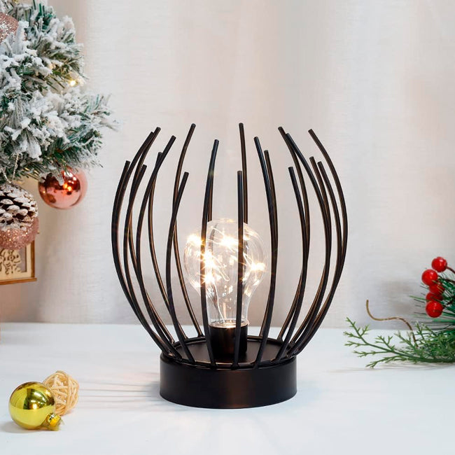 LÁMPARA DE MESA ORIANA BLACK - SIN FOCO