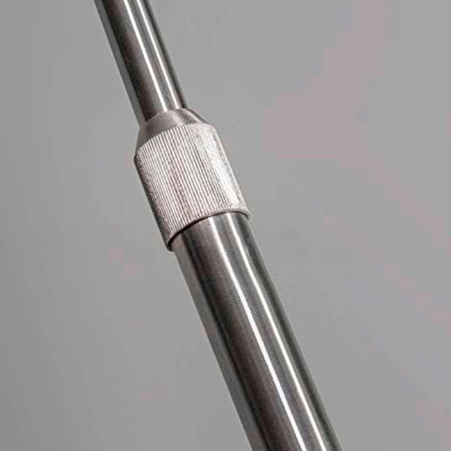 LÁMPARA DE PIE ARCO LUANA SILVER LED + MÁRMOL