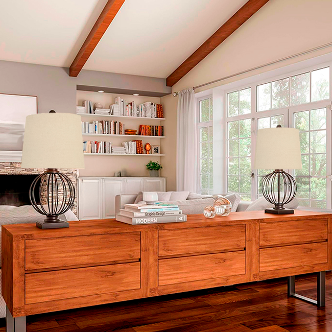 LÁMPARA DE MESA AILIN BLACK LED 5043