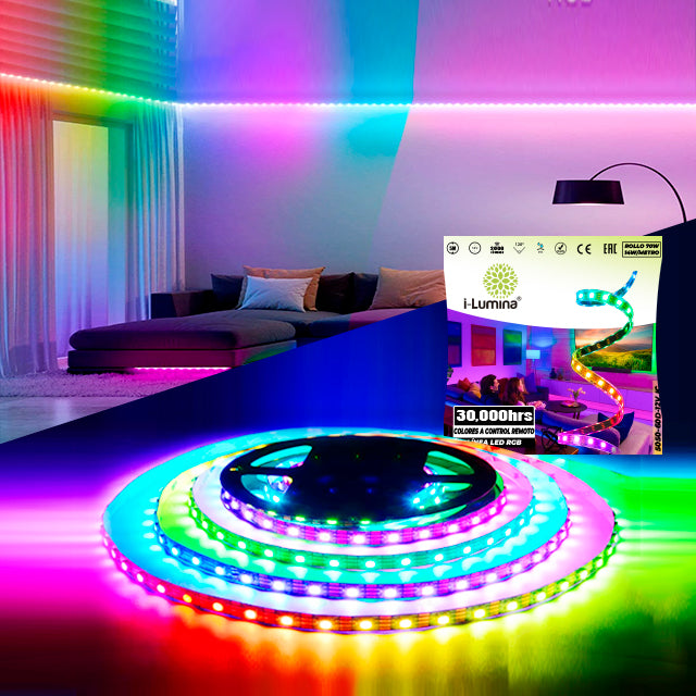 CINTA LED FLEX 70W RGB PIXEL - 5MTS MARCA ILUMINA