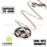 SET COMPLETO - CINTA LED FLEX 100W LUZ BLANCA 6000K SMD5050 - 5MTS MARCA ILUMINA + TRANSFORMADOR 12V 100W