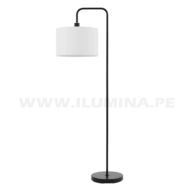 LÁMPARA DE PIE ARTEMISA BLACK LED + FOCO LED 12W LUZ CÁLIDA