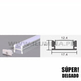 PERFIL DE ALUMINIO ADOSABLE PARA CINTA LED 509 ECOLAMPS