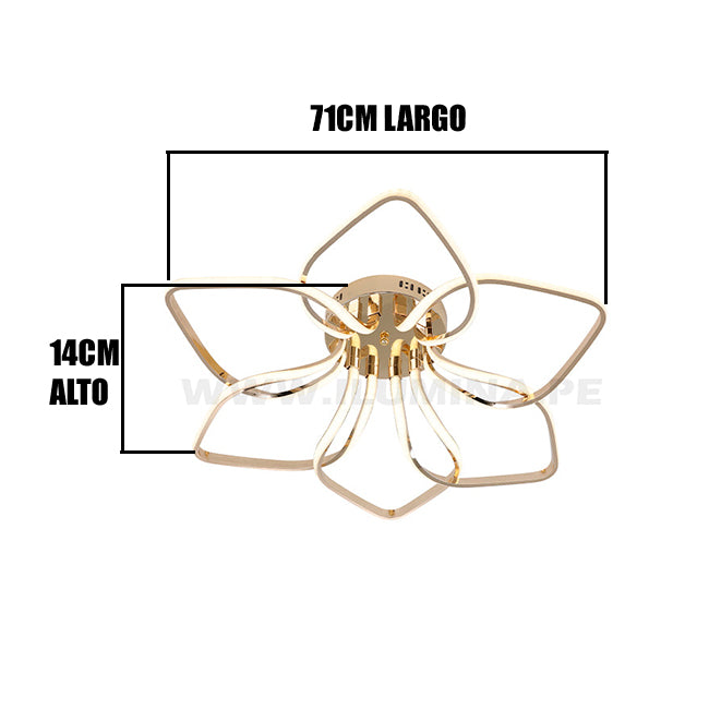 LÁMPARA DE TECHO CHIARA + CONTROL REMOTO LED