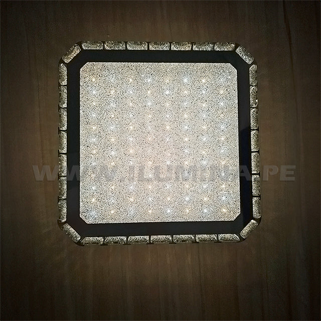 LÁMPARA COLGANTE KRYSTAL RUYA 552F LED + CONTROL REMOTO