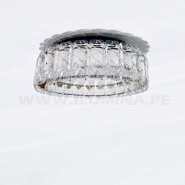 LÁMPARA COLGANTE KRYSTAL YAREN 558Y LED + CONTROL REMOTO