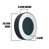 LÁMPARA DE PARED EXTERIOR MARTINA BLACK LED 12W LUZ CÁLIDA