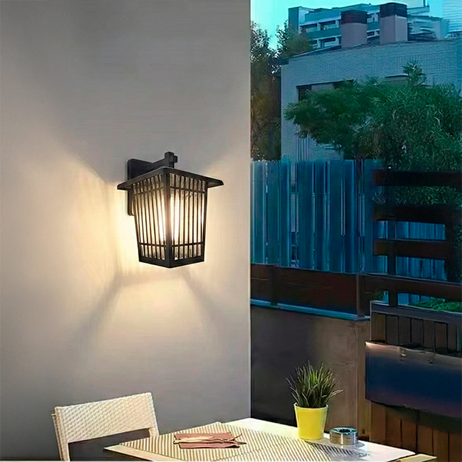 LÁMPARA DE EXTERIOR LAUREL BLACK LED 12W