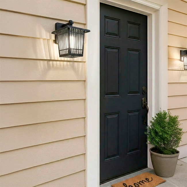 LÁMPARA DE EXTERIOR LAUREL BLACK LED 12W