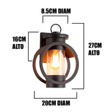 LÁMPARA DE EXTERIOR ALANA BLACK LED 12W LUZ CÁLIDA