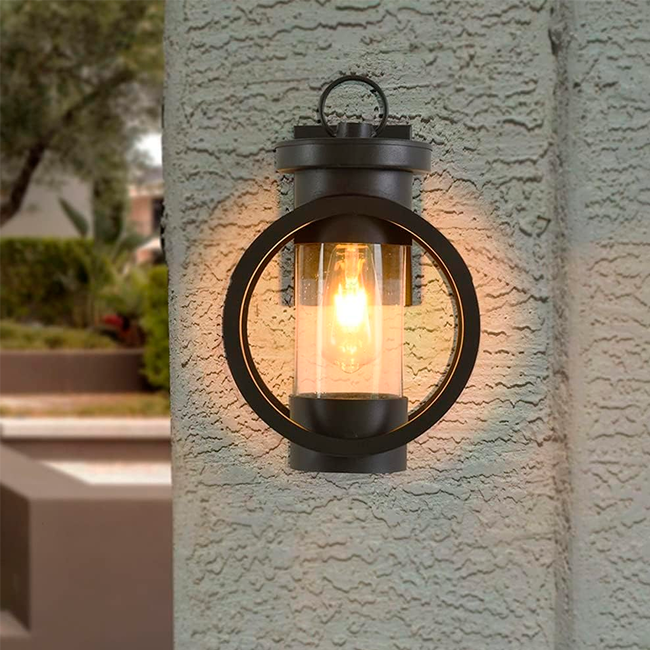 LÁMPARA DE EXTERIOR ALANA BLACK LED 12W LUZ CÁLIDA