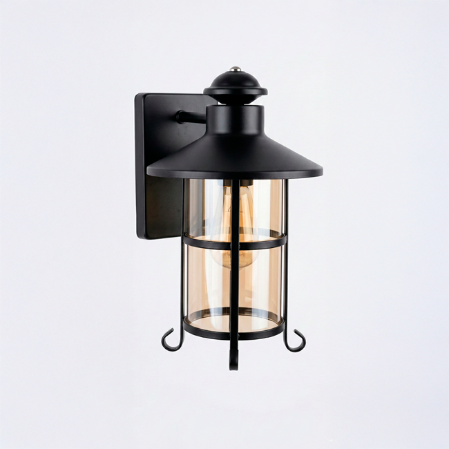 LÁMPARA DE EXTERIOR SIMONA BLACK LED 12W LUZ CÁLIDA