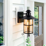 LÁMPARA DE EXTERIOR SIMONA BLACK LED 12W LUZ CÁLIDA