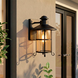 LÁMPARA DE EXTERIOR SIMONA BLACK LED 12W LUZ CÁLIDA