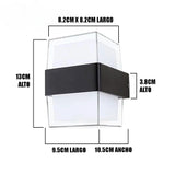 LÁMPARA DE EXTERIOR PAOLA LED BLACK 10W LUZ CÁLIDA