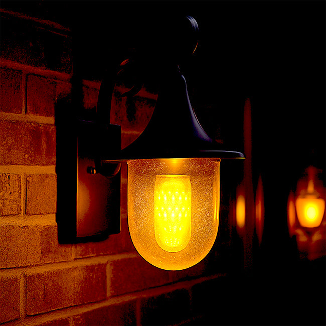 LÁMPARA DE EXTERIOR ROMINA BLACK LED 12W LUZ CÁLIDA - SIN FOCO