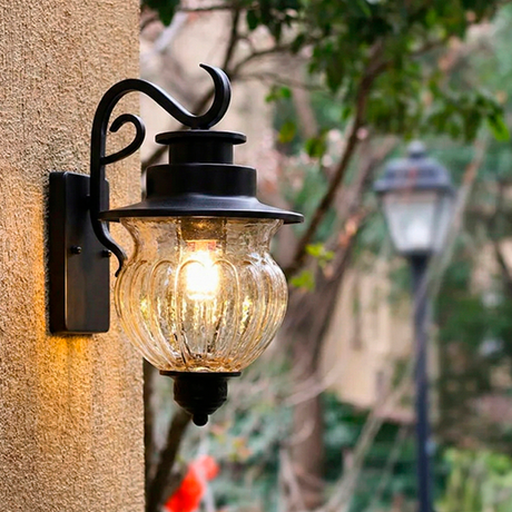 LÁMPARA DE EXTERIOR MILAN BLACK LED 12W LUZ CÁLIDA