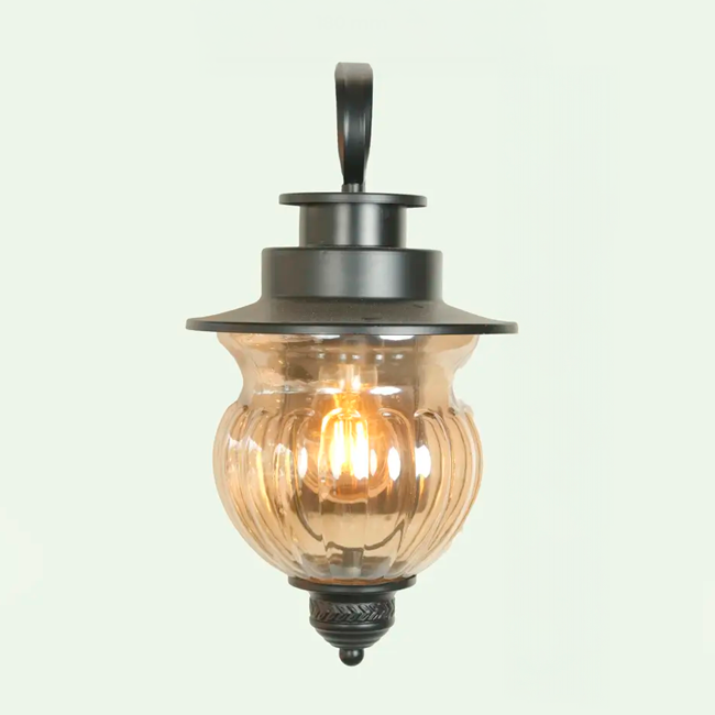 LÁMPARA DE EXTERIOR MILAN BLACK LED 12W LUZ CÁLIDA