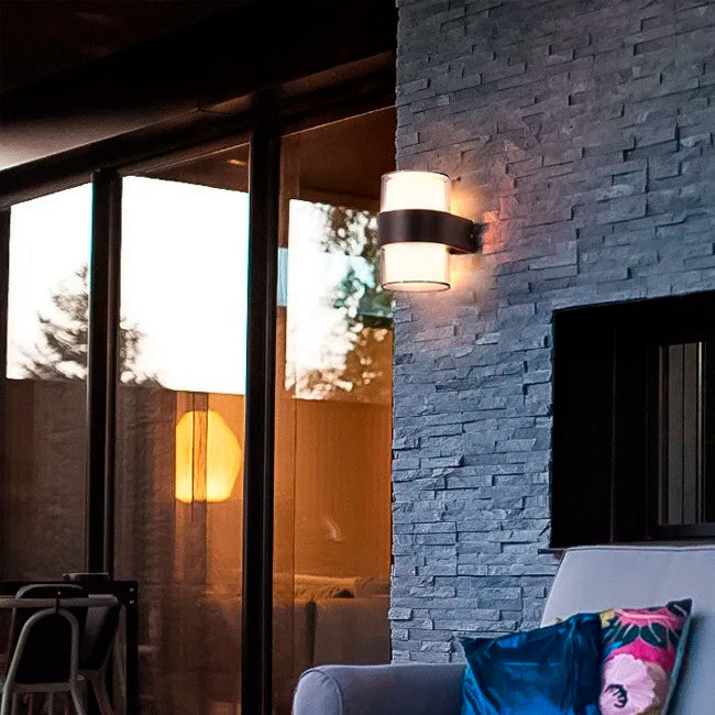LÁMPARA DE EXTERIOR CAROLINA LED BLACK 10W LUZ CÁLIDA