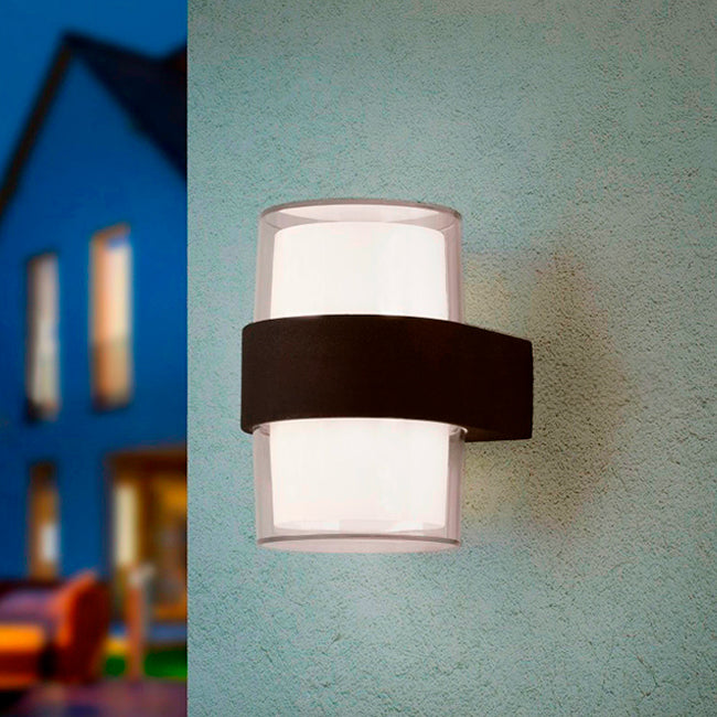 LÁMPARA DE EXTERIOR CAROLINA LED BLACK 10W LUZ CÁLIDA