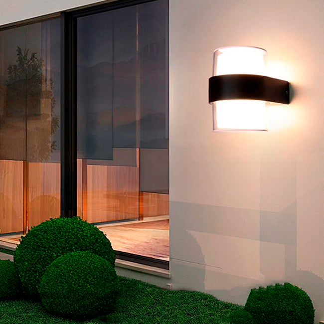 LÁMPARA DE EXTERIOR CAROLINA LED BLACK 10W LUZ CÁLIDA