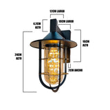 LÁMPARA DE EXTERIOR MURANO BLACK LED 12W LUZ CÁLIDA - SIN FOCO
