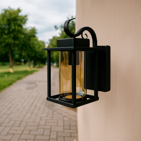 LÁMPARA DE EXTERIOR LISBOA BLACK LED 12W LUZ CÁLIDA - SIN FOCO