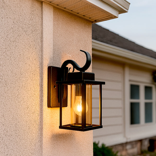 LÁMPARA DE EXTERIOR LISBOA BLACK LED 12W LUZ CÁLIDA - SIN FOCO