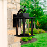 LÁMPARA DE EXTERIOR LISBOA BLACK LED 12W LUZ CÁLIDA - SIN FOCO