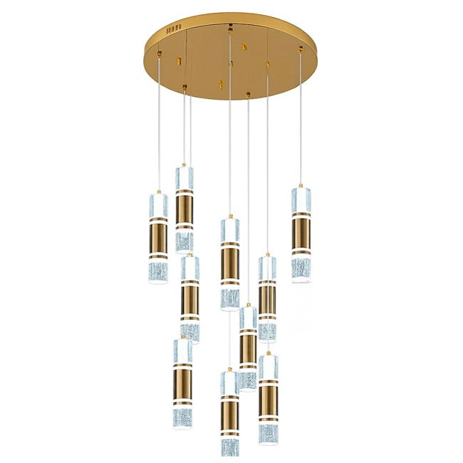 LÁMPARA COLGANTE PREMIUM BAHAMAS GOLD LED + CONTROL REMOTO
