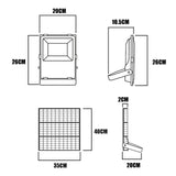 REFLECTOR LED 60W + PANEL SOLAR LUZ CÁLIDA 3000K + CONTROL REMOTO